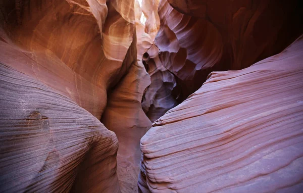 Slot Canyon Verticale Secret Antelope Canyon Pagina Arizona — Foto Stock