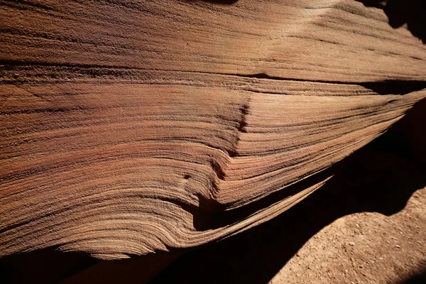 Parede Arenito Secret Antelope Canyon Página Arizona — Fotografia de Stock