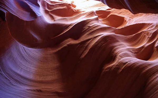 Erodierte Wellige Klippen Secret Antelope Canyon Page Arizona — Stockfoto
