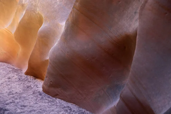 Going Light Secret Antelope Canyon Page Arizona — Stock Photo, Image