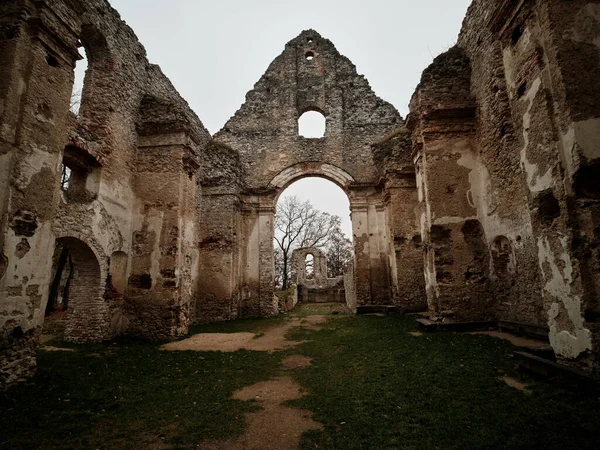 Katarinka Church Monastery Catherine Ruins Dechtice Slovakia Foto Stock Royalty Free