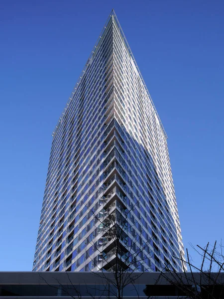 Tall Skyscraper Sharp Edges Bratislava Slovakia — Stock Photo, Image