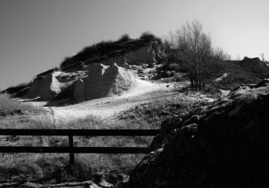 Korunan kum tepesi Sandberg siyah beyaz, Slovakya