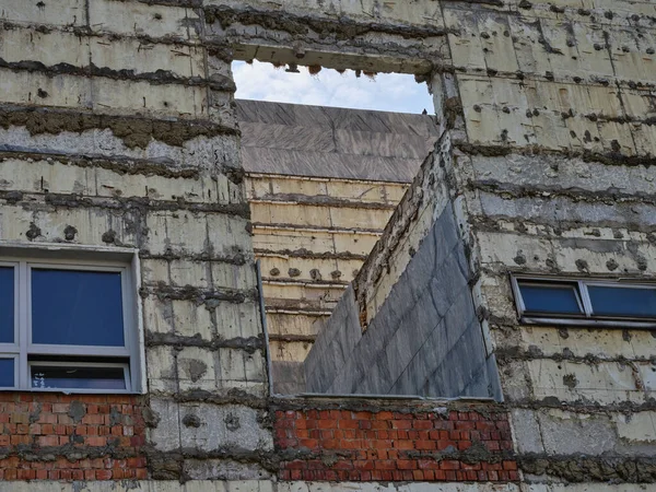 Demolición Casa Cultura Istropolis Con Baldosas Mármol Donadas Por Fidel — Foto de Stock