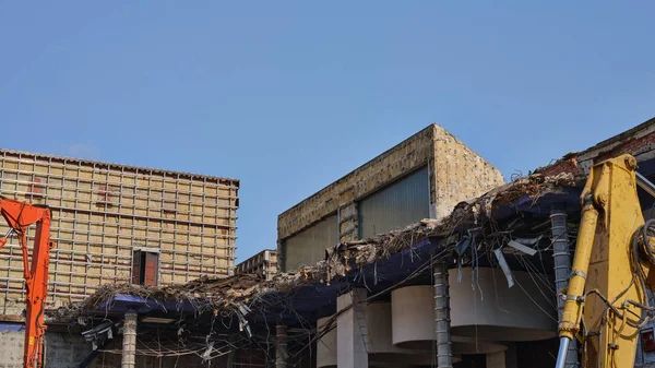 Demolição Casa Cultura Istropolis Com Telhas Mármore Doadas Por Fidel — Fotografia de Stock