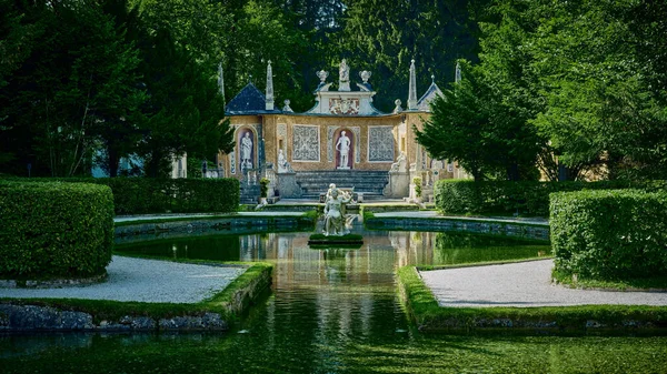 Statues Wassespiele Park Hellbrunn Palace Austria — Stock Photo, Image