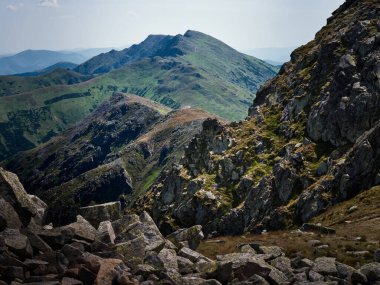 Slovakya 'daki Low Tatras' ta daha aptal dağ manzarası