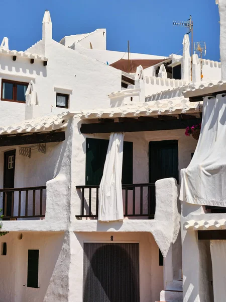 Binibeca Vell White Village Architecture Menorca Island Spain — Foto Stock