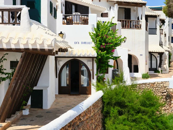 Binibeca Vell White Village Architecture Menorca Island Spain — Foto Stock