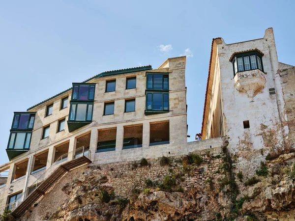 Architecture Houses Coast Port Mahon Mao Menorca Spain — Fotografia de Stock