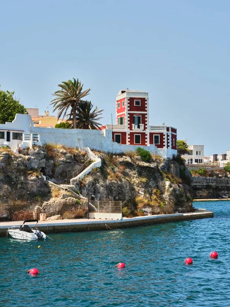 Architecture Houses Coast Port Mahon Mao Menorca Spain — Fotografia de Stock