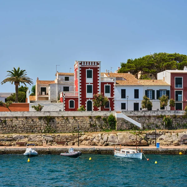 Architecture Houses Coast Port Mahon Mao Menorca Spain — Foto de Stock