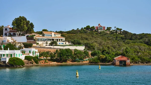 Architecture Houses Coast Port Mahon Mao Menorca Spain — Fotografia de Stock