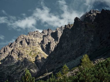 Majestic rocky mountains of the High Tatras in Slovakia