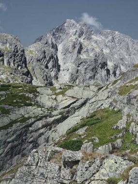 Majestic rocky mountains of the High Tatras in Slovakia
