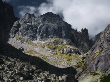 Majestic rocky mountains of the High Tatras in Slovakia