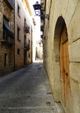 sokak eski kasaba gerona, İspanya
