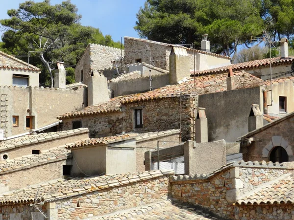 Старый город Фаса-де-Мар, Каталония, Испания — стоковое фото