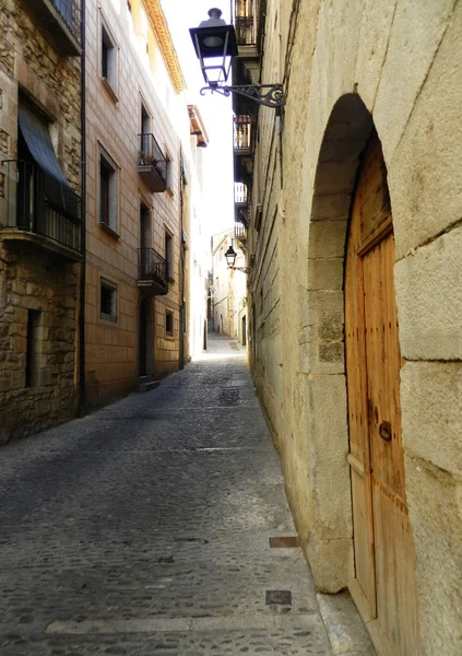 Gata i gamla staden Girona, Spanien — Stockfoto