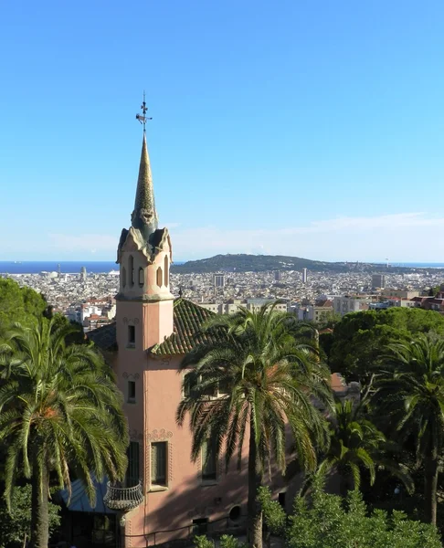 Gaudi house in Park Guell, Barcelona — Stock Photo, Image