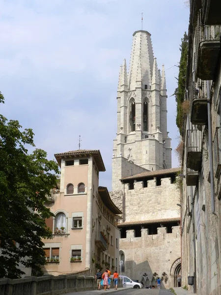 Cidade velha de Girona, Catalunha, Espanha — Fotografia de Stock