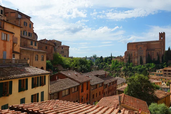 Panorama de Siena, Toscana, Itália — Fotografia de Stock