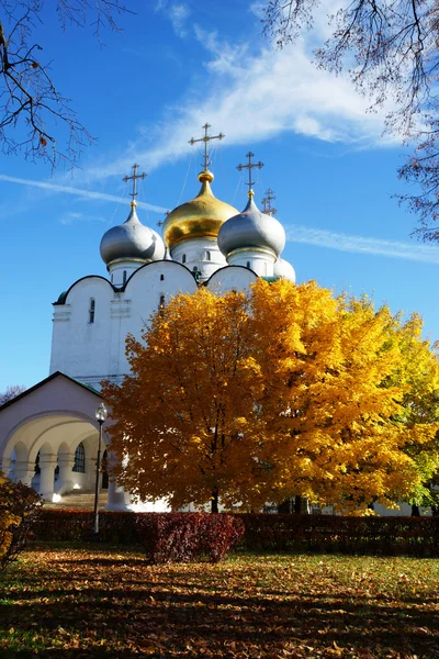 新处女的修道院，莫斯科，俄罗斯斯摩棱斯克大教堂 — 图库照片
