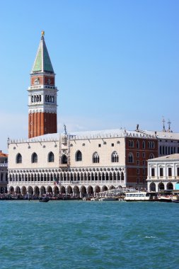 Campanile ve doge Sarayı saint marco Meydanı, Venedik, İtalya