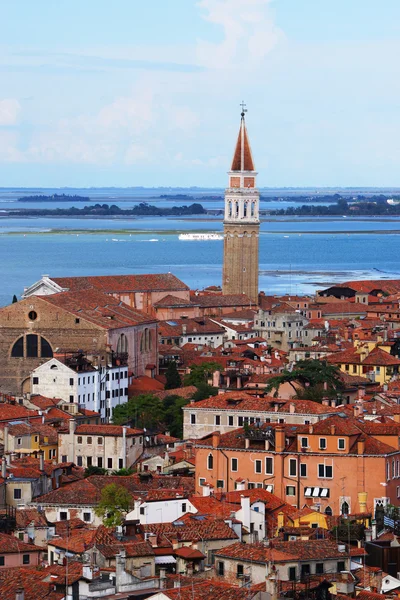 Utsikt över Venedig från klocktornet av san marco, Italien — Stockfoto