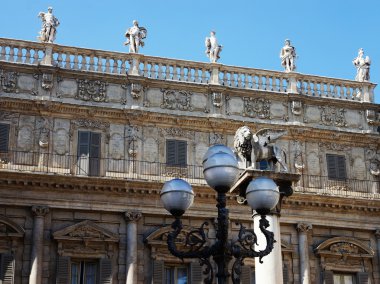 Piazza della signoria verona, İtalya, Avrupa