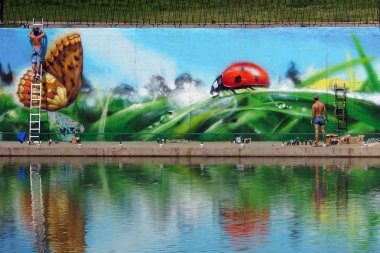 Moskova-Temmuz 13, grafiti gölet chertanovo yün avenue