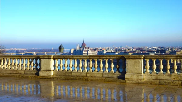 Budapeste vista panorâmica da colina Buda — Fotografia de Stock