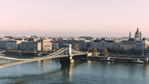 Puente de la cadena en Budapest, Hungría —  Fotos de Stock