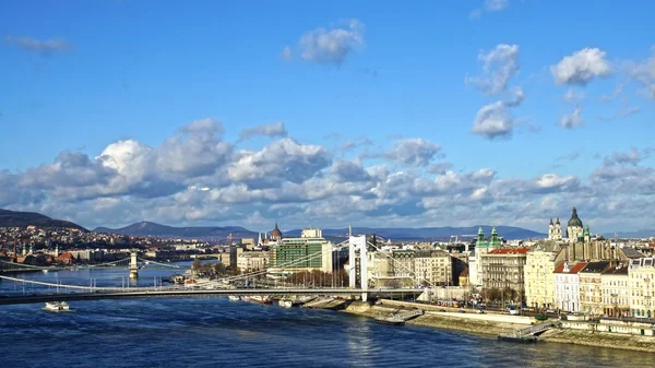 Panorama van Boedapest Hongarije — Stockfoto