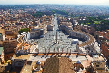 St. peter's square Vatikan, Roma, İtalya
