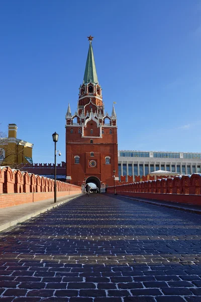 Trinity tower i Moskva Kreml, Ryssland — Stockfoto