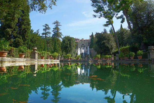 Villa d'este v tivoli, Itálie, Evropa — Stock fotografie