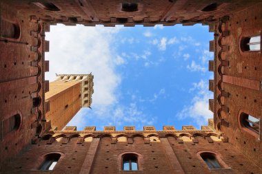 Piazza del Campo, Siena, Toskana, İtalya