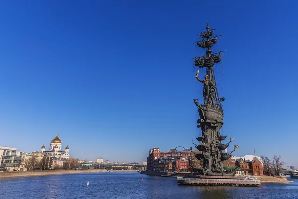 Monumento a Pedro I en Moscú — Foto de Stock
