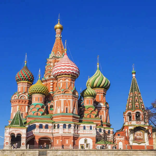 圣瓦西里大教堂，莫斯科，俄罗斯 — 图库照片