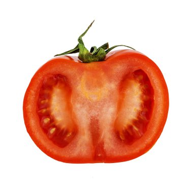 Olgun meyve domates kesit