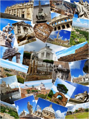 kolaj yerlerinden Roma, İtalya