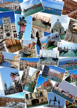 kolaj yerlerinden Venedik, İtalya 