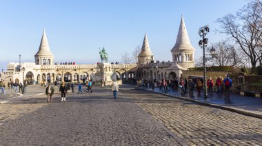 Budapeşte, Macaristan-Ocak 6. buda tepe üzerinde Balıkçılar Kalesi
