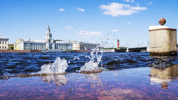 Blick auf die Newa. St. Petersburg, Russland Stockfoto