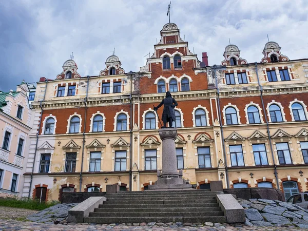 Старые улицы Выборга, Россия — стоковое фото