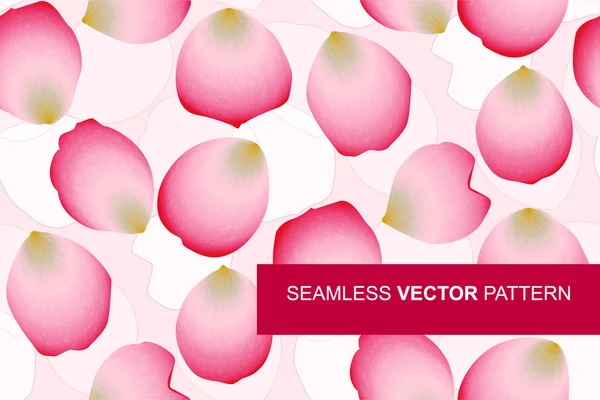 Modello vettoriale senza soluzione di continuità con petali di rosa eps10 — Vettoriale Stock