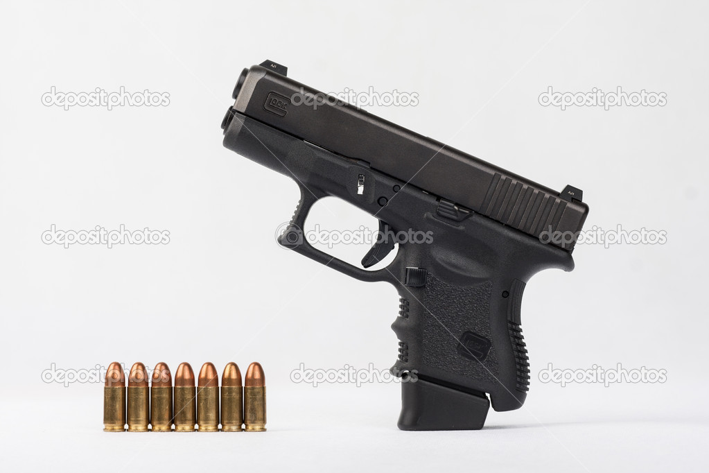 Police gun with ammunition