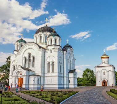 Holy Cross Cathedral. Church of the Transfiguration. Polotsk. clipart