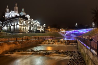 nehir vitba ağzı. şehir merkezinde vitebsk.